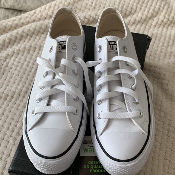 Converse White Women's Sneakers - Picture 2 of 7